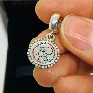 ✨🔥PANDORA AFC Ajax Football Club MLS Logo Dangle Soccer CHARM